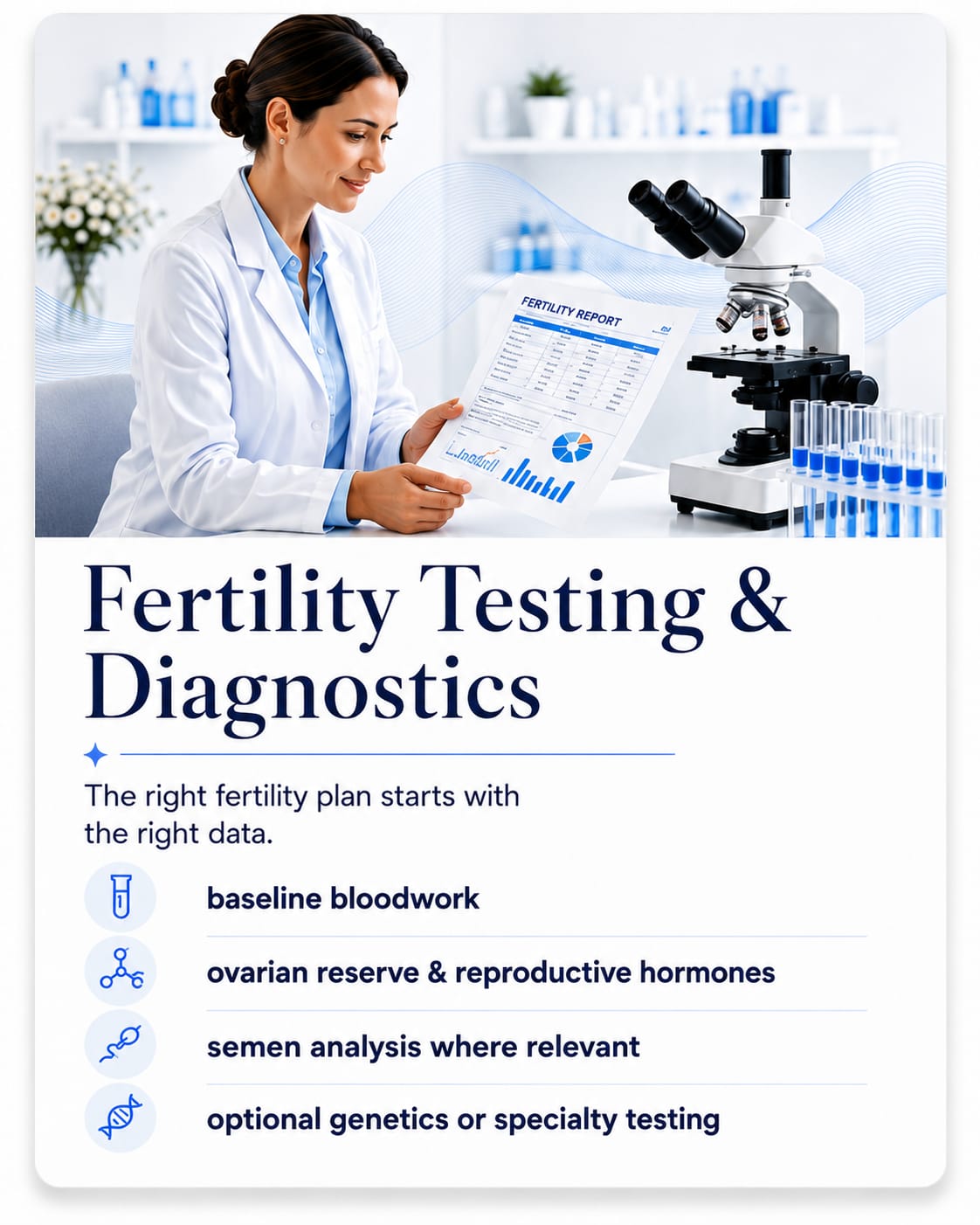 Fertility testing and reproductive diagnostics in the UAE